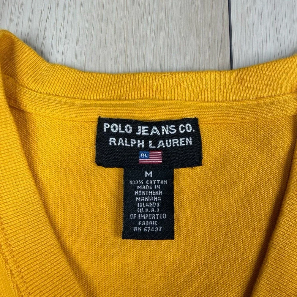 Vintage Polo Jeans Co Ralph Lauren PJC 67 Jersey Style Sweater Shirt M Medium